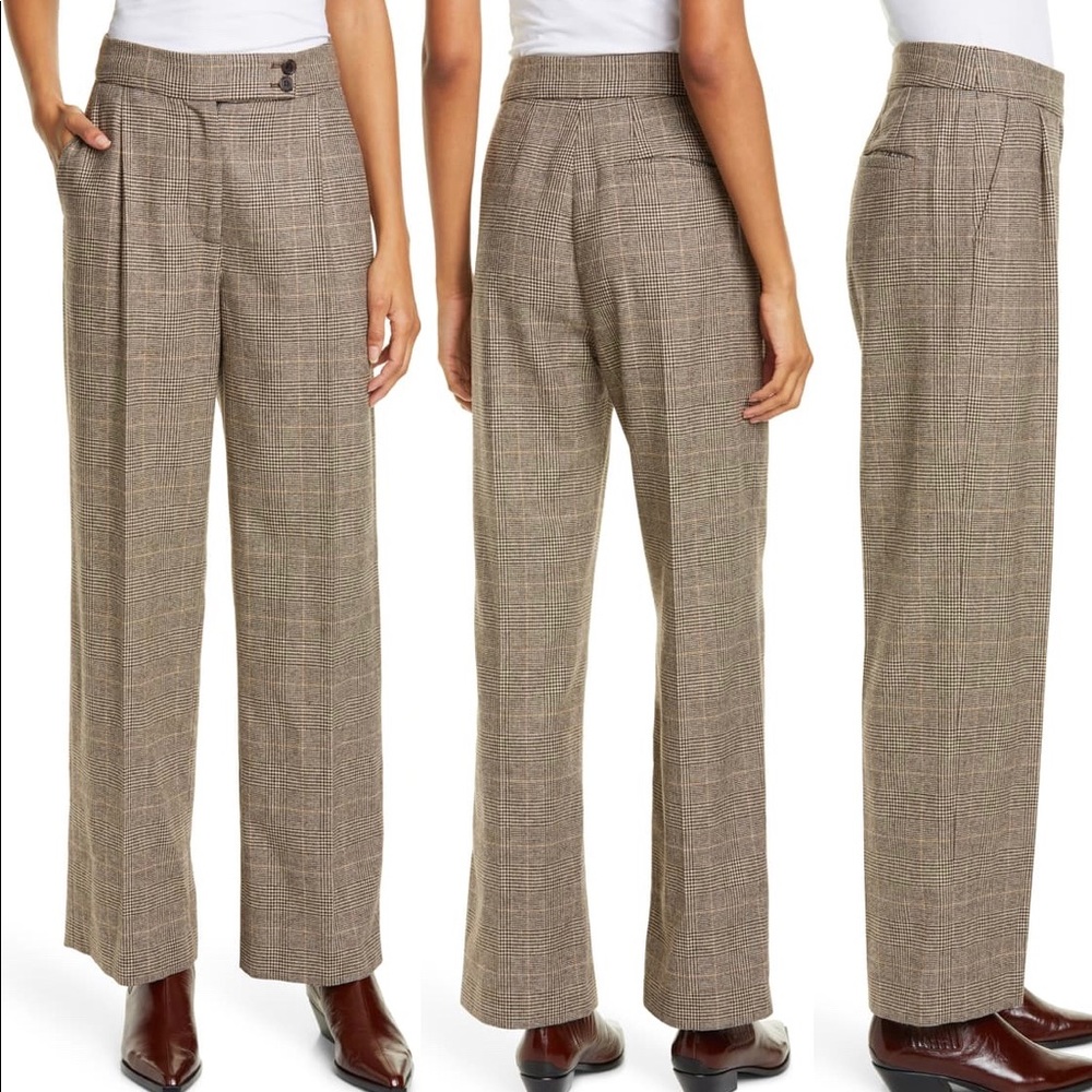Nili Lotan Charolette Plaid Pants